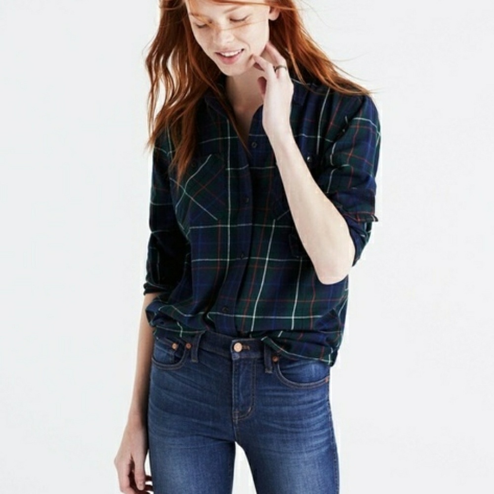 Madewell | Ex-Boyfriend Plaid Flannel Button Down